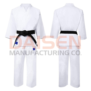 <b>White</b> Karate Gi Uniform Adult Unisex 100 Cotton Durable Martial Arts Wear Black Belt Included - Product Image 5