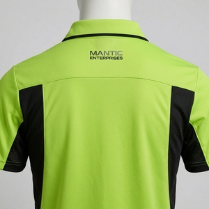เสื้อเชิ้ตแขนสั้นผู้ชายผ้าปิเก้คอตตอน 100% ระบายอากาศ แห้งเร็ว สีพื้นเรียบ ติดกระดุม  แบบทางการ ปรับแต่งได้ เหมาะสำหรับกอล์ฟและกีฬา - Product Image 6