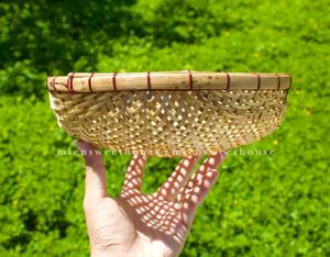 <b>Set</b> of 3 Vietnamese Bamboo <b>Baskets</b> Traditional Handwoven Rattan Kitchen Storage Decoration Wholesale Supplier - Product Image 5