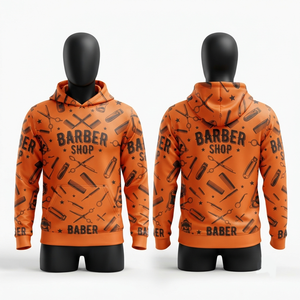 Sudadera con Capucha Premium para Hombre, Otoño, Algodón y Poliéster, Felpa Suave, Color Rojo, Logotipo Personalizado, Bolsillo, Impresión Serigráfica DTF para Bordado - Product Image 5