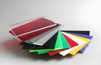 Acrylique opaque personnalisé (PMMA) Plexiglas blanc/noir/rouge/vert/jaune pour bricolage/affichage/mariage et décoration intérieure, feuilles de plastique teintées