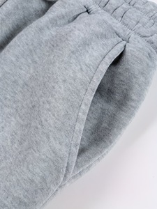 Girls Kangaroo Pocket Hooded <b>Sweater</b> <b>Set</b> | Multi Channel Drawstring Waist Lounging Tracksuit | Plain Aesthetic Active <b>Set</b> - Product Image 6