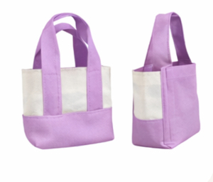 Custom Logo Print Letter Pattern Shopping Tote Reusable Grocery Bag Everyday Carrying <b>Mini</b> <b>Canvas</b> Beach Tote Bag Zipper - Product Image 3