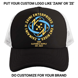Gorra Trucker de 5 Paneles, 260 GSM, Poliéster Premium, Espuma Negra y Blanca, Malla Transpirable, Logotipo Personalizado con Prensa Térmica - Product Image 1