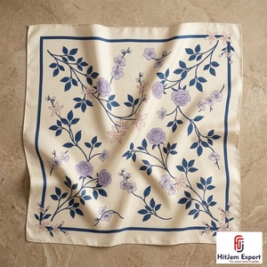 Custom Printed Womens Square <b>Scarf</b> Lightweight Soft Fabric Fashion Accessories OEM ODM Manufacturer Sicily Custom Fabric Product - Product Image 6