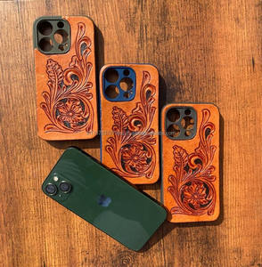 Nouvel arrivage Etui de téléphone élégant en cuir usiné à la main personnalisé Vintage luxe haute qualité téléphone 14 Pro/15 Pro housses de téléphone portable - Product Image 2