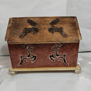 Wooden house lamp wooden hut lamp home decor item lamp item hand made - Product Image 1