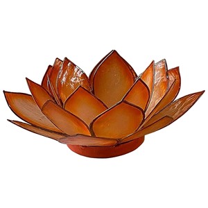 Portavelas Cuadrado Artesanal de Madera de Mango con Diseño de Loto y Mandala Espiritual |   Impresión en Serigrafía para Decoración del Hogar al por Mayor - Product Image 1