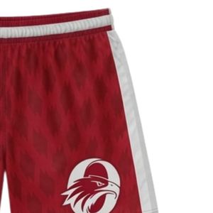 Unisex <b>Red</b> White Lacrosse Shorts Polyester Lightweight Sports Uniform Athletic Team Match Training Clothing - Product Image 5