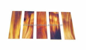 Dalles de corne de buffle polies pour montures de lunettes Plaques de corne naturelle brute pour la fabrication de lunettes - Product Image 4