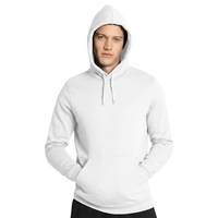 Erkek Siyah Kapüşonlu Sweatshirt Normal Kalıp Düz Renk Günlük Uzun Kollu %100 Pamuk Fransız Havlusu Çevre Dostu Kışlık Giyim