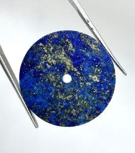 Esfera de reloj de lapislázuli natural, plana, tamaño 31.50 mm, grosor 0.9 mm, esfera para reloj - Product Image 4
