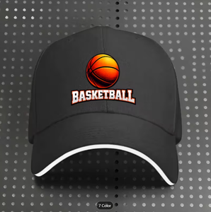 Une casquette de baseball avec motif de basket-ball, adaptée aux hommes et aux femmes, légère et réglable, idéale pour l'extérieur. - Product Image 1
