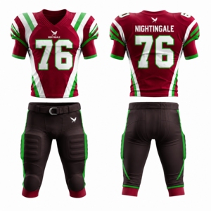 Uniforme de Fútbol Americano al Por Mayor de Alta Calidad y Bajo Precio, 100% Poliéster, Absorbente de Humedad, Secado Rápido, Elástico en Cuatro Direcciones, Unisex - Product Image 1