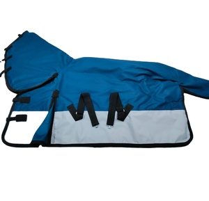 Couverture d'hiver pour cheval de haute qualité, 600 deniers, ripstop, orange, imperméable, respirante, tissu de pluie, doublure en maille, fabricant indien - Product Image 3