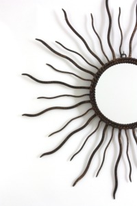 High Standard Quality Round Brass Mirror With <b>Leaf</b> Branch Design Bohemian <b>Wall</b> <b>Decor</b> - Product Image 5