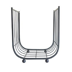 Meilleures ventes : Porte-bûches d'extérieur et d'intérieur en acier noir thermolaqué de qualité supérieure, pour décoration intérieure et ensembles de cheminée, taille personnalisée - Product Image 6