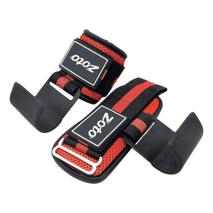 OEM Weightlifting Hooks Striped Gym Pull Ups Barbell Rows Wrist Support Straps Private Label Factory - Product Image 1