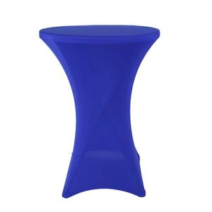 Mantel elástico azul y blanco redondo de tamaño pequeño al por mayor - Product Image 5