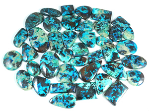 Cabochon en pierre de chrysocolle naturelle de haute qualité 2025 pour la fabrication de bijoux, colliers, bracelets, pendentifs Radha Arts Bleu - Product Image 6