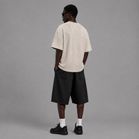 T-shirts amples en coton pour hommes, style décontracté, designs exclusifs OEM/ODM, collection été 2026, coton de qualité supérieure, effet délavé à l'acide