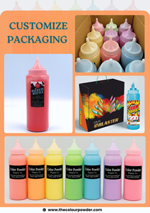 Poudre de couleur Holi biodégradable non allergène pour les festivals et les célébrations en plein air, flacon facile à presser, 250g 350g - Product Image 5