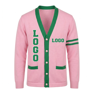 Crea tu Propio Cárdigan de Punto con Cuello en V de Alta Calidad Personalizado con el Logotipo de tu Hermandad/Fraternidad/Escuela/Universidad - Product Image 1