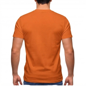 <b>Men's</b> Regular Fit Solid <b>Red</b> Cotton <b>T</b>-<b>Shirt</b> Short Sleeve for <b>Men</b> High Quality 220g Knitted Embroidered - Product Image 2