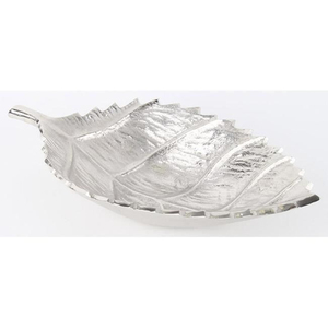 Plato Decorativo de Metal con Forma de Hoja, Hecho a Mano, Acabado Dorado Pulido, Estilo Glamuroso, Plato para Servir Comida y Bocadillos - Product Image 2