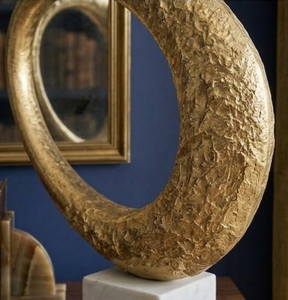 Atractivas Esculturas Decorativas Hechas a Mano con Baño de Oro, Diseño Moderno para el Hogar y Hoteles, para Sala de Estar, Objetos Decorativos Hechos a Mano - Product Image 4