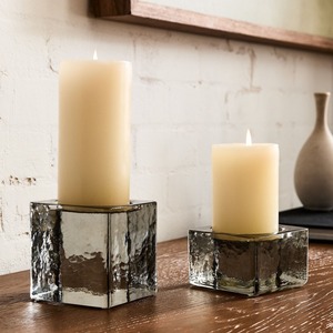 Porte-bougie en verre transparent moderne pour un design intérieur minimaliste et une décoration lumineuse - Product Image 6