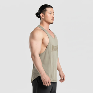 High Quality Tank Top Custom Mens Plus Size Cotton Tank Tops Knitted Sweat <b>Vest</b> Summer Casual <b>Stringer</b> Tank Top For Men - Product Image 5
