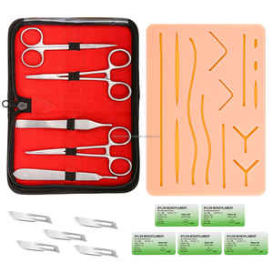 Kit de Entrenamiento de Sutura para Estudiantes de Medicina y Veterinaria, Instrumentos de Acero Inoxidable con Almohadilla, Certificación CE ISO, Proveedor Mayorista - Product Image 1