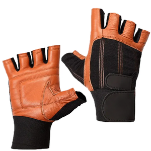 Premium Quality Wrist Support Non <b>Slip</b> Palm Protection <b>Half</b> Finger Weightlifting Gloves Microfiber Gloves - Product Image 5