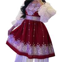 Ropa Tradicional Boho Vintage para Mujer, Vestidos Casuales Afganos Bordados a Mano, Tallas Personalizadas, Venta al Por Mayor, para Bodas