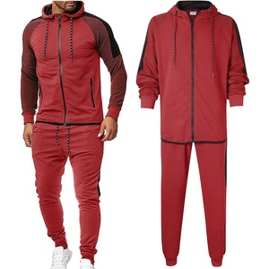 Sweat-shirt à capuche pour homme, survêtement Floral 2 pièces avec cordon de serrage, tenue de Jogging, ensemble d'entraînement - Product Image 1