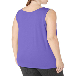 Camiseta sin Mangas Casual de Verano para Mujer, Tallas Grandes, Servicio OEM, Secado Rápido, Ecológica, Transpirable, 100% Algodón - Product Image 4
