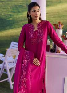 Pakistani Formal Dresses for Women <b>Silk</b> Knee-Length Loose Fit Wrinkle-Free Quick Dry <b>Kurta</b>/Kurti for Wedding Party All Seasons - Product Image 4
