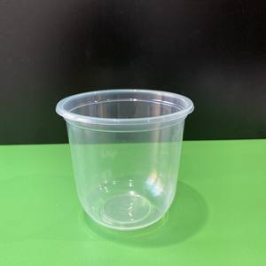 Vasos de Plástico PP Desechables Transparentes para Té de Burbujas, Boba y Milkshake, Forma de U, 16oz 500ml, Precio de Fábrica, Superventas - Product Image 3