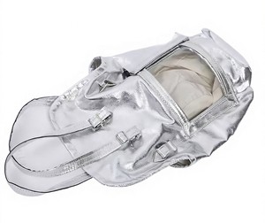 Combinaison de travail unisexe en aluminium avec capuche et gants pour la protection contre les radiations - Product Image 4