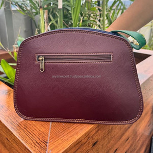 Nuevo Bolso con solapa de cuero colorido con estampado de animales para el pelo, bolso de cuero reciclado, bolso con correa para el hombro hecho a mano, bolso cruzado para mujer - Product Image 6