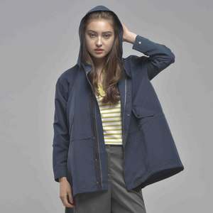 Veste de manteau à capuche détachable de mode de vêtements d'extérieur fonctionnels d'ODM pour des dames - Product Image 3