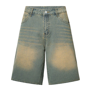 Pantalones Cortos de Mezclilla para Hombre al por Mayor, Tejidos, de Cintura Media, Antiarrugas, Blancos, de Verano, de Secado Rápido, Transpirables, Hechos a Medida, con Bolsillo Lateral - Product Image 1