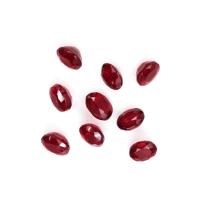 Rubis naturels de Bangkok, ovales calibrés 4x5mm, pierres précieuses facettées naturelles, prêtes à l'emploi pour la création de bijoux - Product Image 3