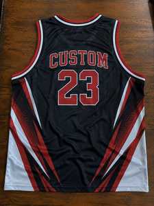 Unisex Basketball Uniform Set-Custom Team Name Digital Print Quick Dry Breathable Sleeveless V-Neck Elastic Waist All Seasons - Product Image 5