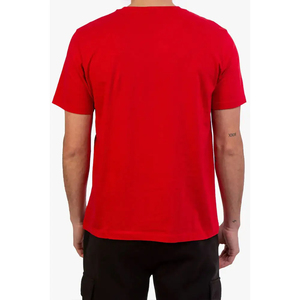 Camiseta de cuello simulado con hombros caídos de corte regular para hombre, tendencia 2025, personalizada con estampado de felpa, de algodón 100% ecológico de alta calidad. - Product Image 3