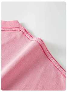 T-shirt vierge surdimensionné 100 % coton, personnalisable, de haute qualité, épais, délavé à l'acide, effet soleil, séchage rapide, respirant, vente en gros - Product Image 6