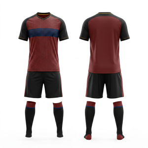 Uniforme de Fútbol para Equipo - Sublimado, Transpirable, 100% Poliéster |   Camiseta Ligera de Secado Rápido con Cuello Redondo y Manga Corta |   Unisex - Product Image 5