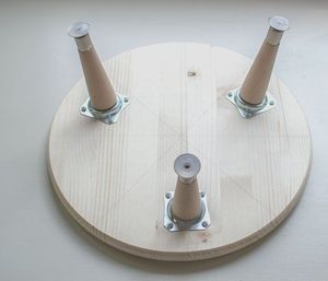 Nordic Style Solid Wooden Ottoman <b>Stool</b> Modern Upholstered Foot Rest Chair <b>Small</b> Bench for Living Room Bedroom - Product Image 2