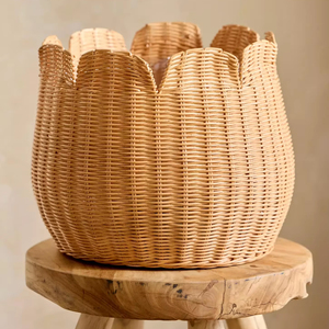 Macetero de ratán tejido, soporte para plantas de ratán natural, soporte para macetas de interior, macetero tejido a mano, soporte de exhibición para el hogar y el jardín - Product Image 1